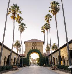 Stanford campus archway