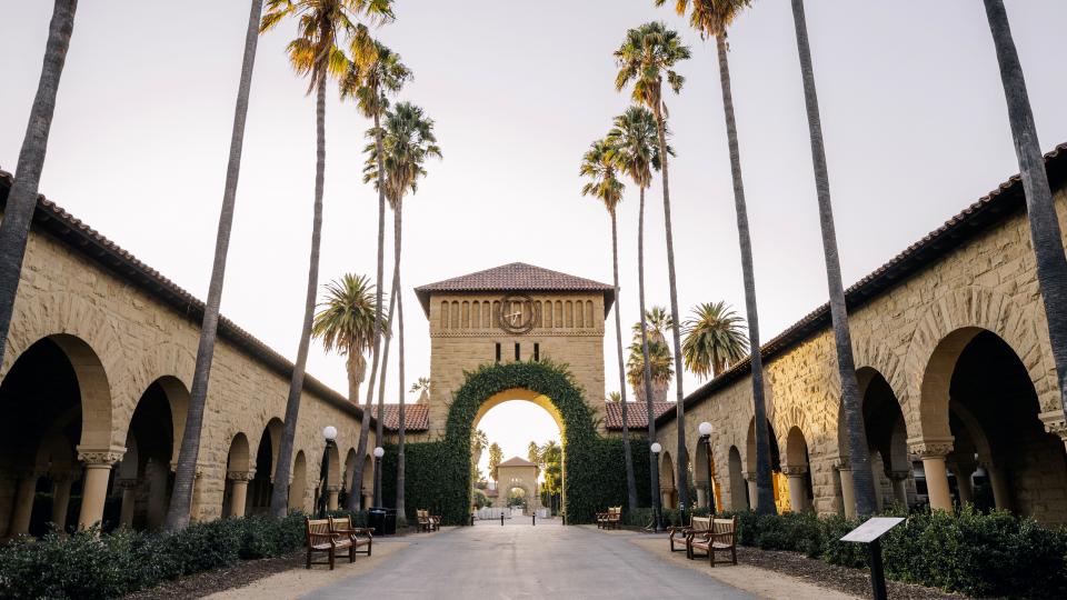 Stanford campus archway